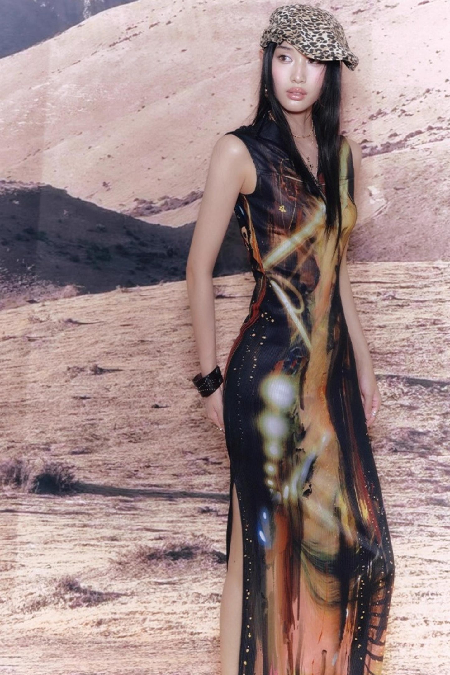 Night City Cheongsam Dress