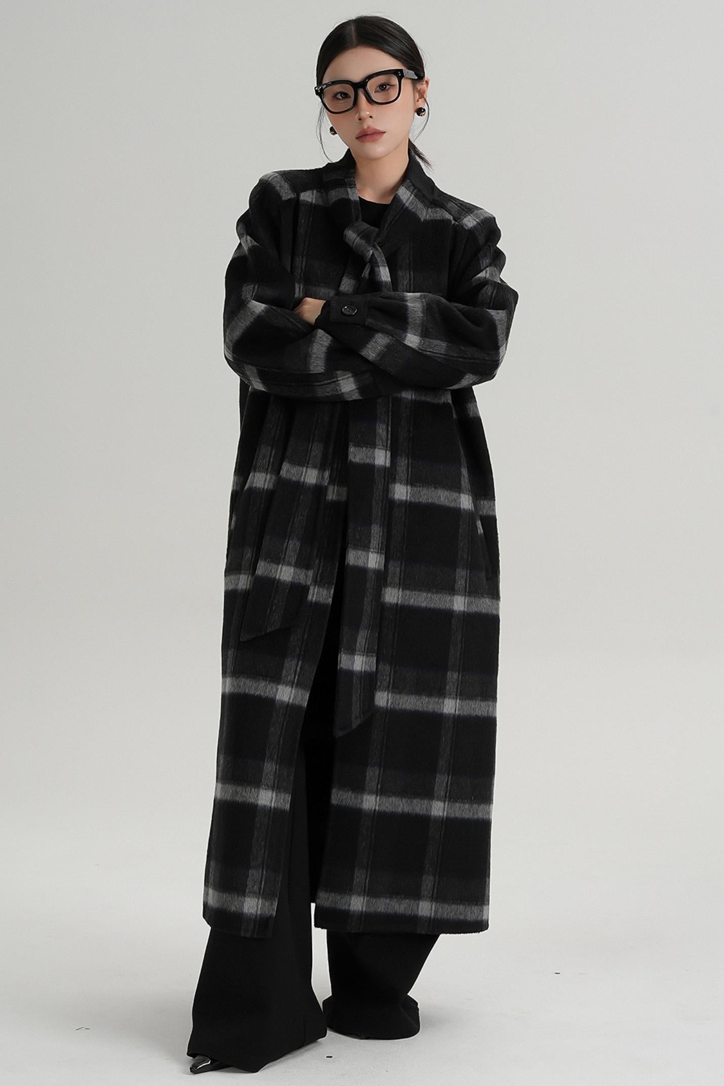 Temperament Woolen Long Coat