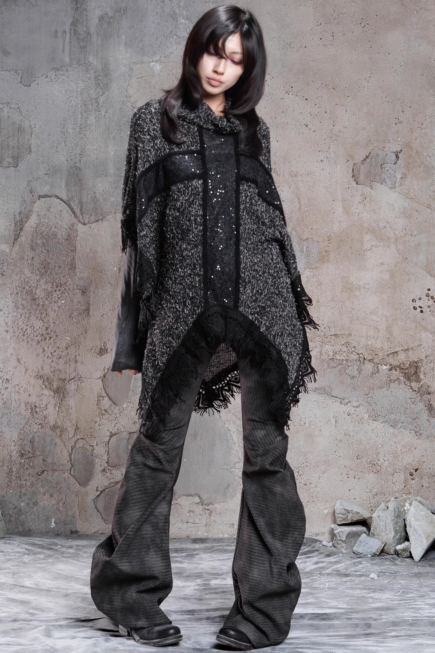 Retro Punk Cross Cloak