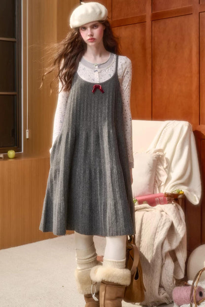 Origami Pleats Fluffy Dress