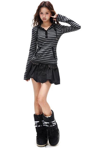 Floral Bud A-Line Skirt