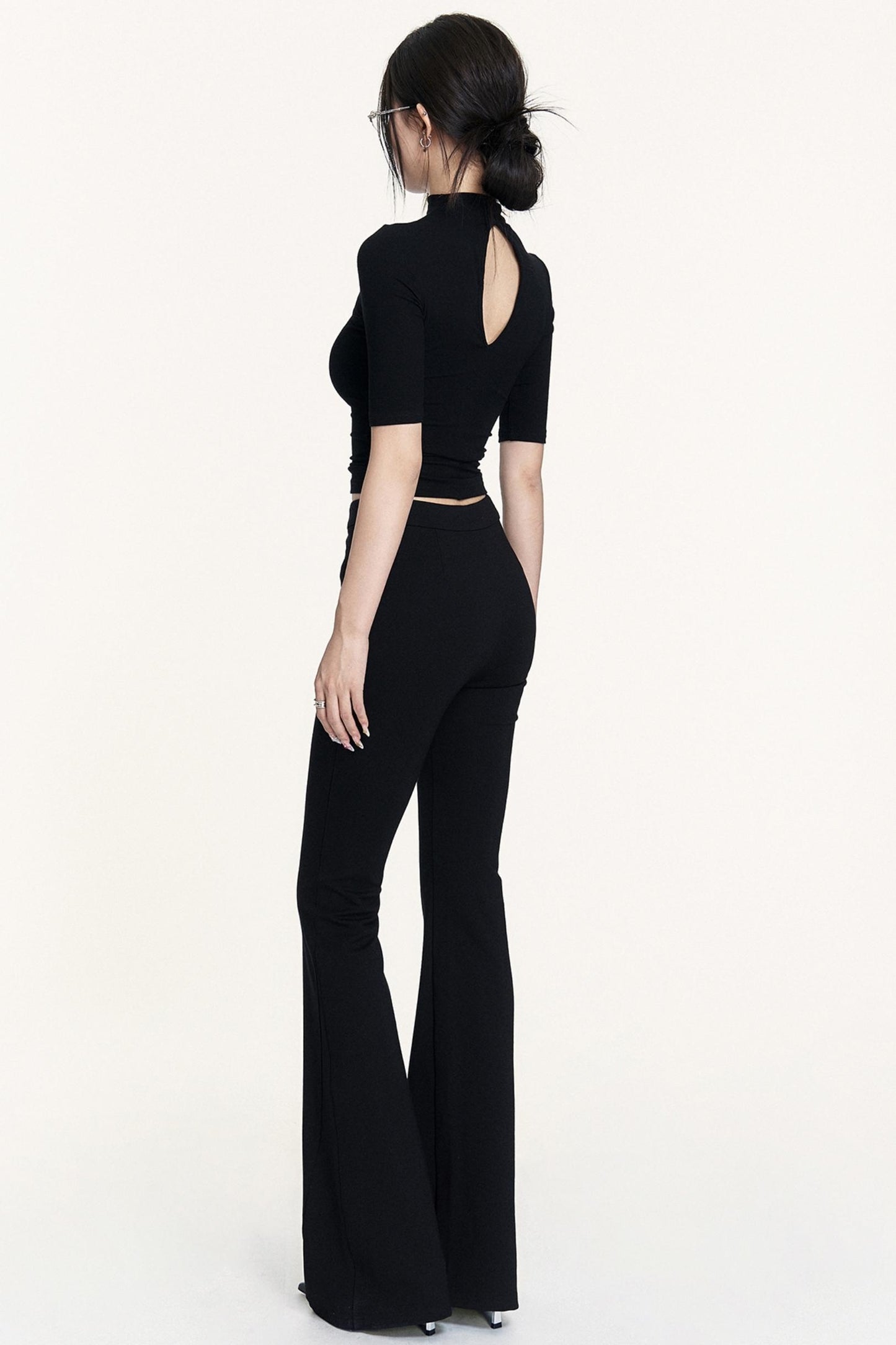 Black Small Turtleneck Top