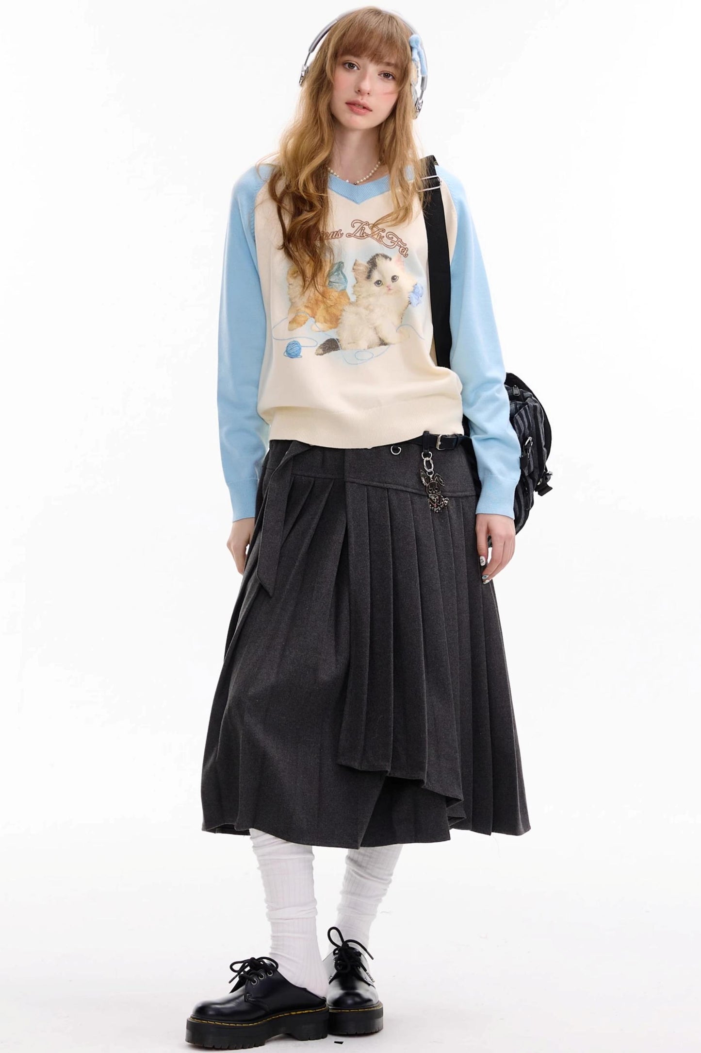 Autumn Knitted V-Neck Sweater