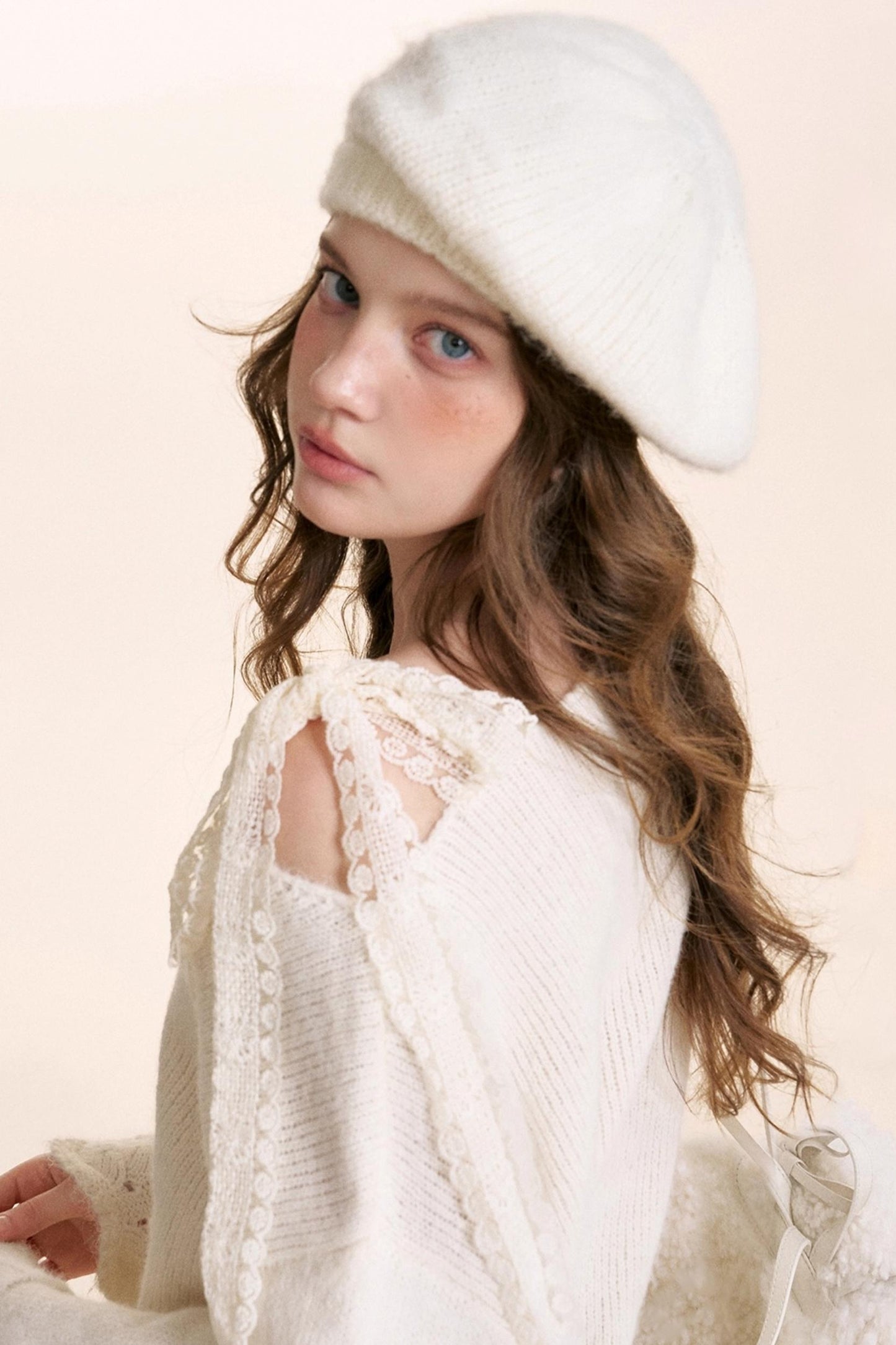 Romantic Lace Off-Shoulder Sweater