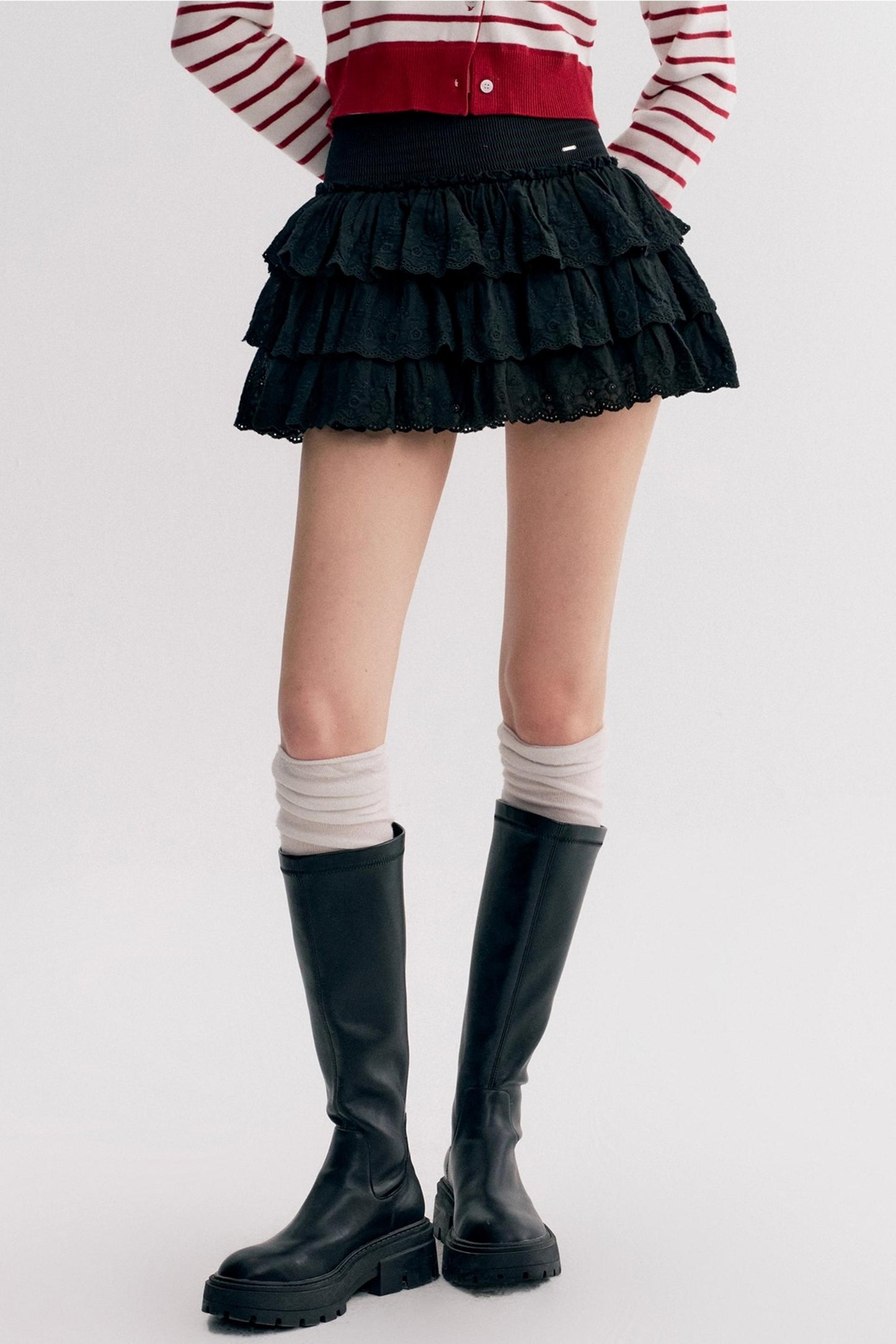 Balletcore Lace Cake Skirt