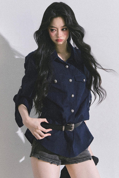 Autumn White Polo Shirt & Pants Set-Up