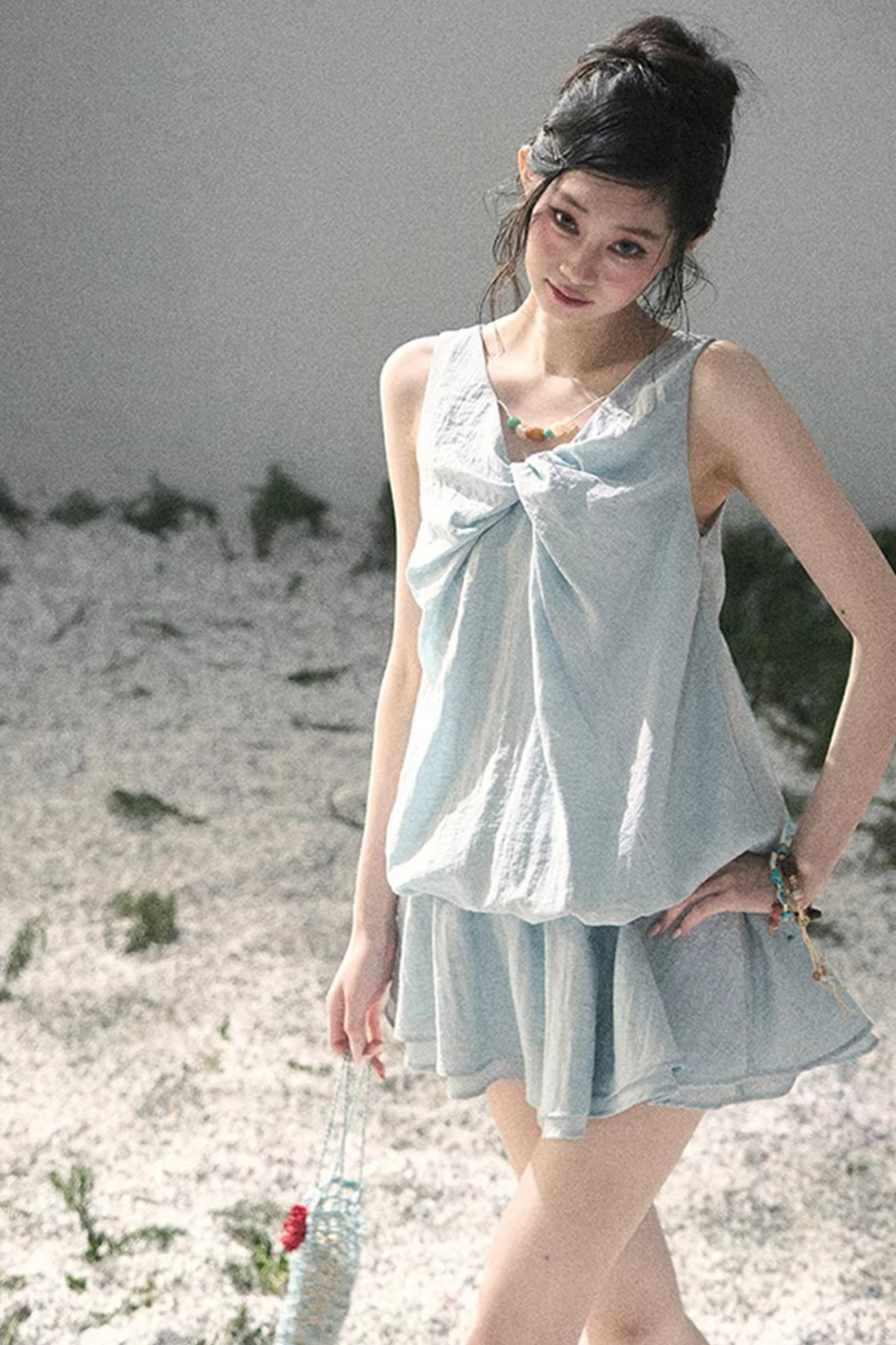 Sweet V-Neck Summer Dress