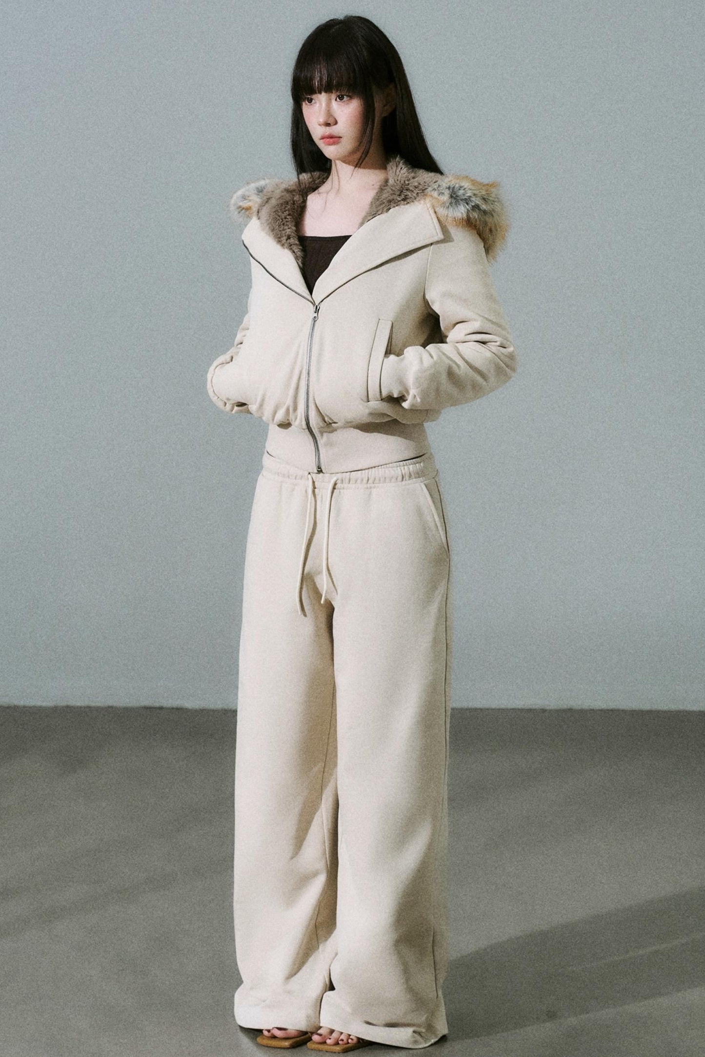 Versatile Fur Collar Jacket