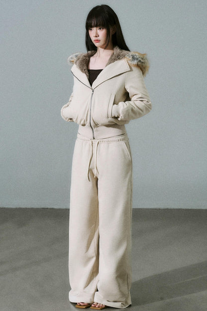 Versatile Fur Collar Jacket