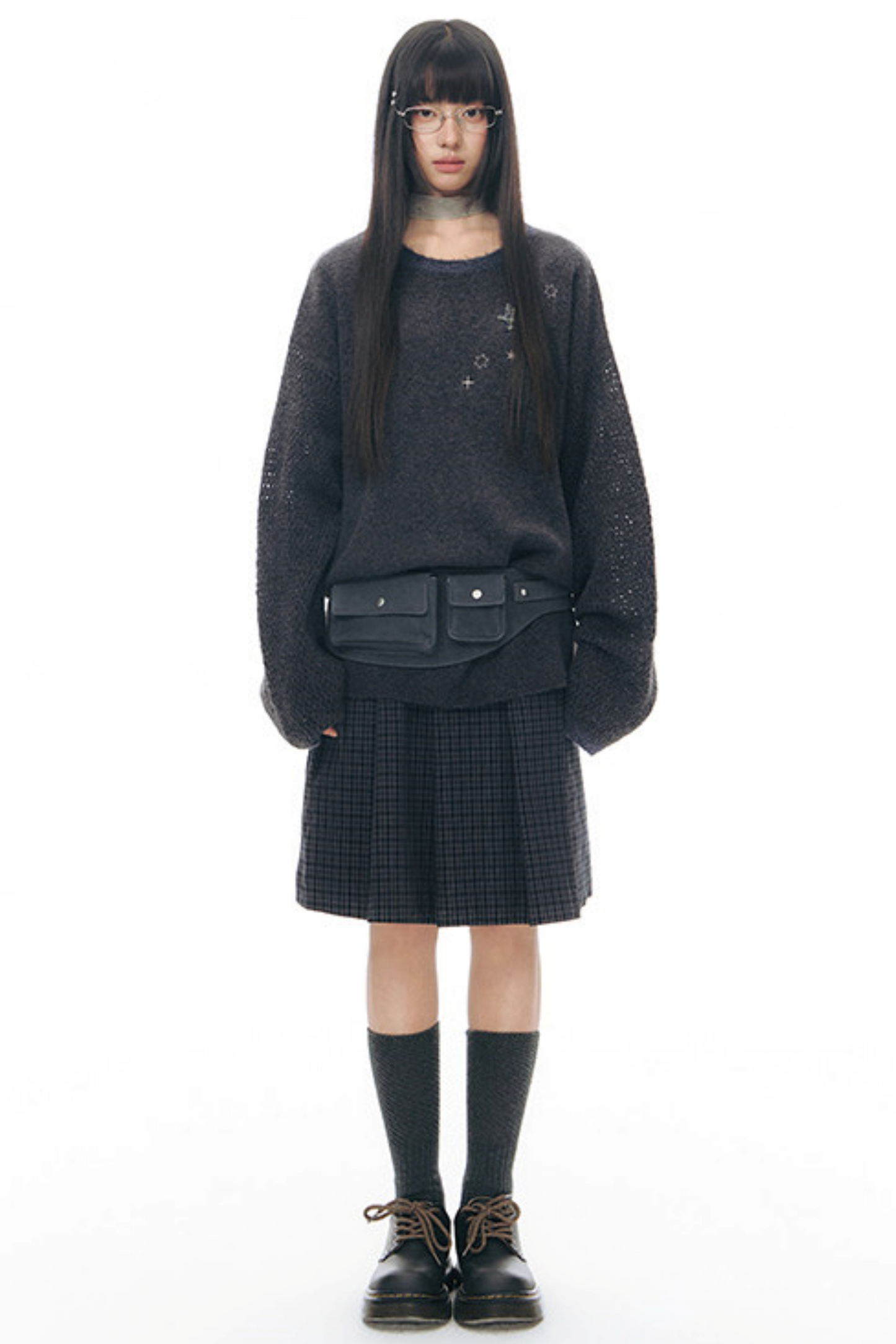 Original Pleated Workwear Skirt