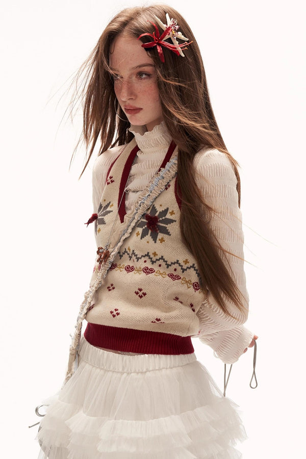 Fair Isle Knit Vest