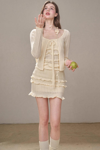 Sweet Lace Knit Set-Up