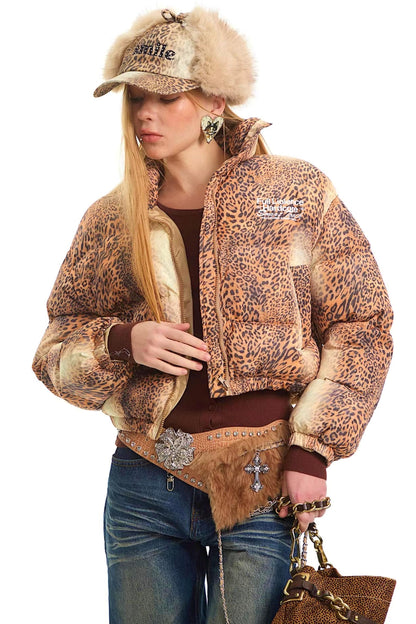 Retro Leopard Cotton Jacket