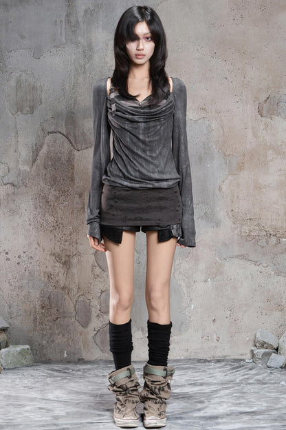 Retro Two-Piece Top Shirt Info