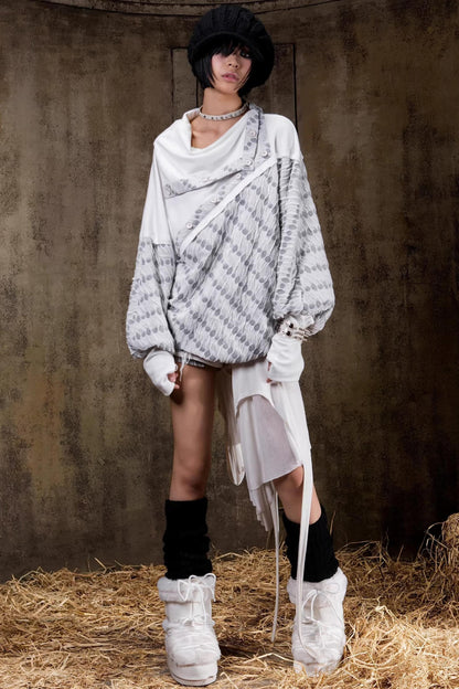 Stacked Collar Knit Top