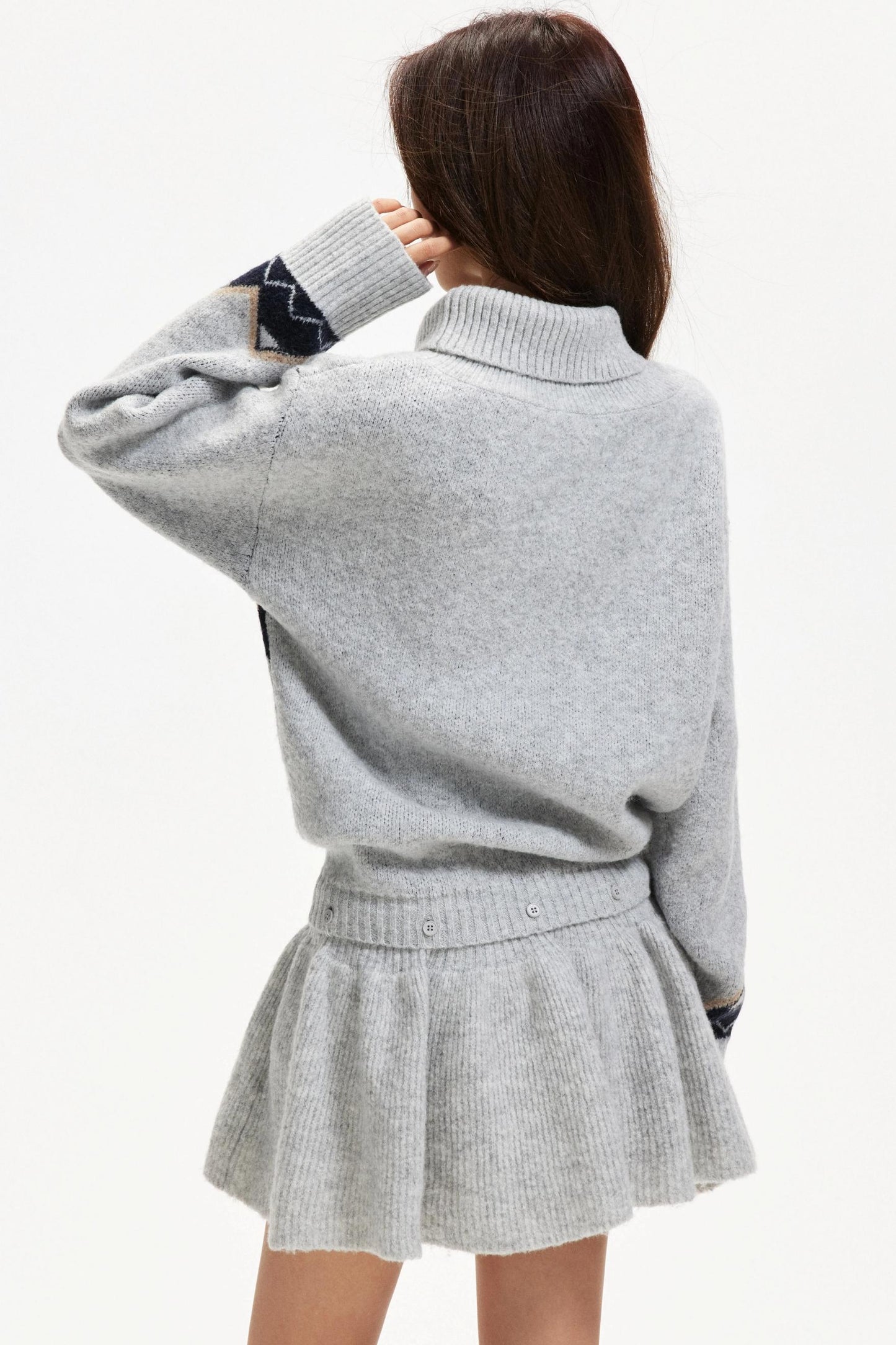 Color-Blocked Diamond Dress