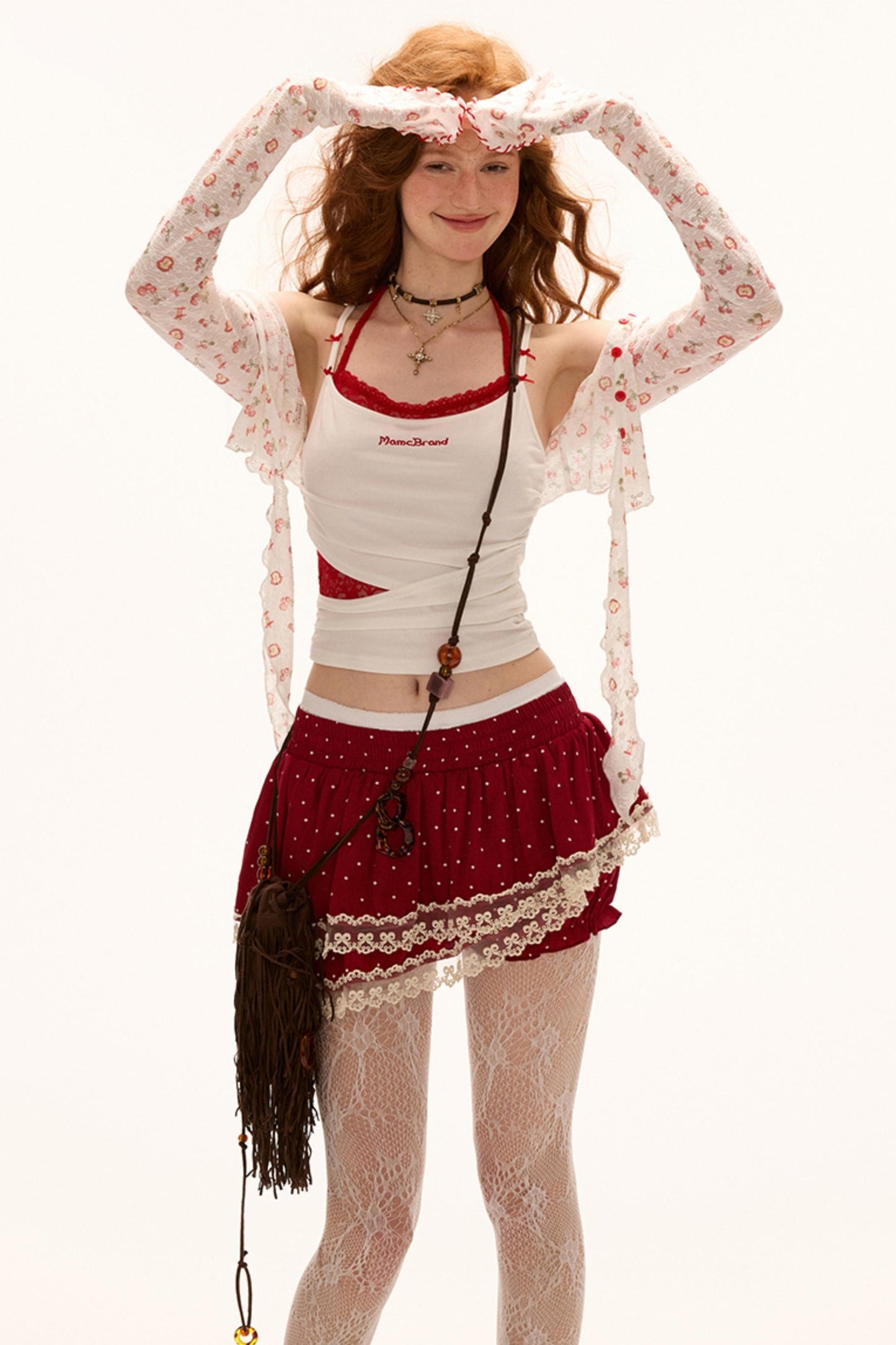 Summer Lace-Up Sleeve Tee