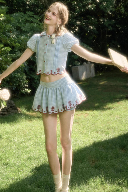 Pure Lace Airy Shirt Set-Up