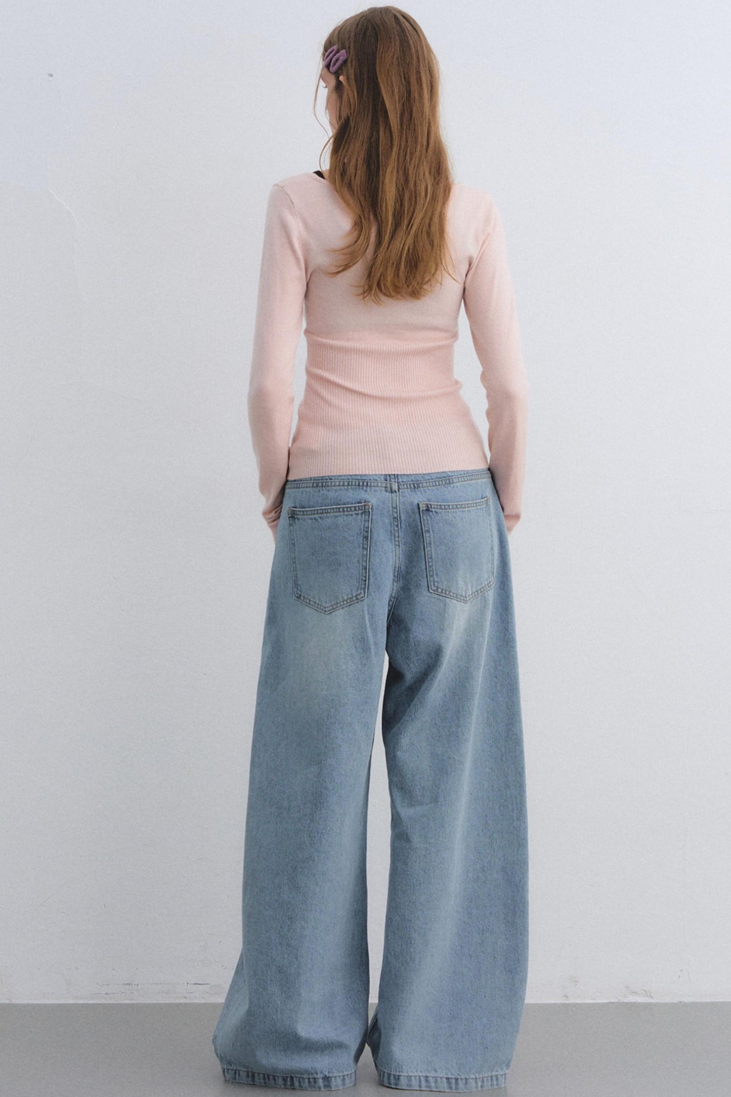 Wool Blend Color-Blocked Sweater