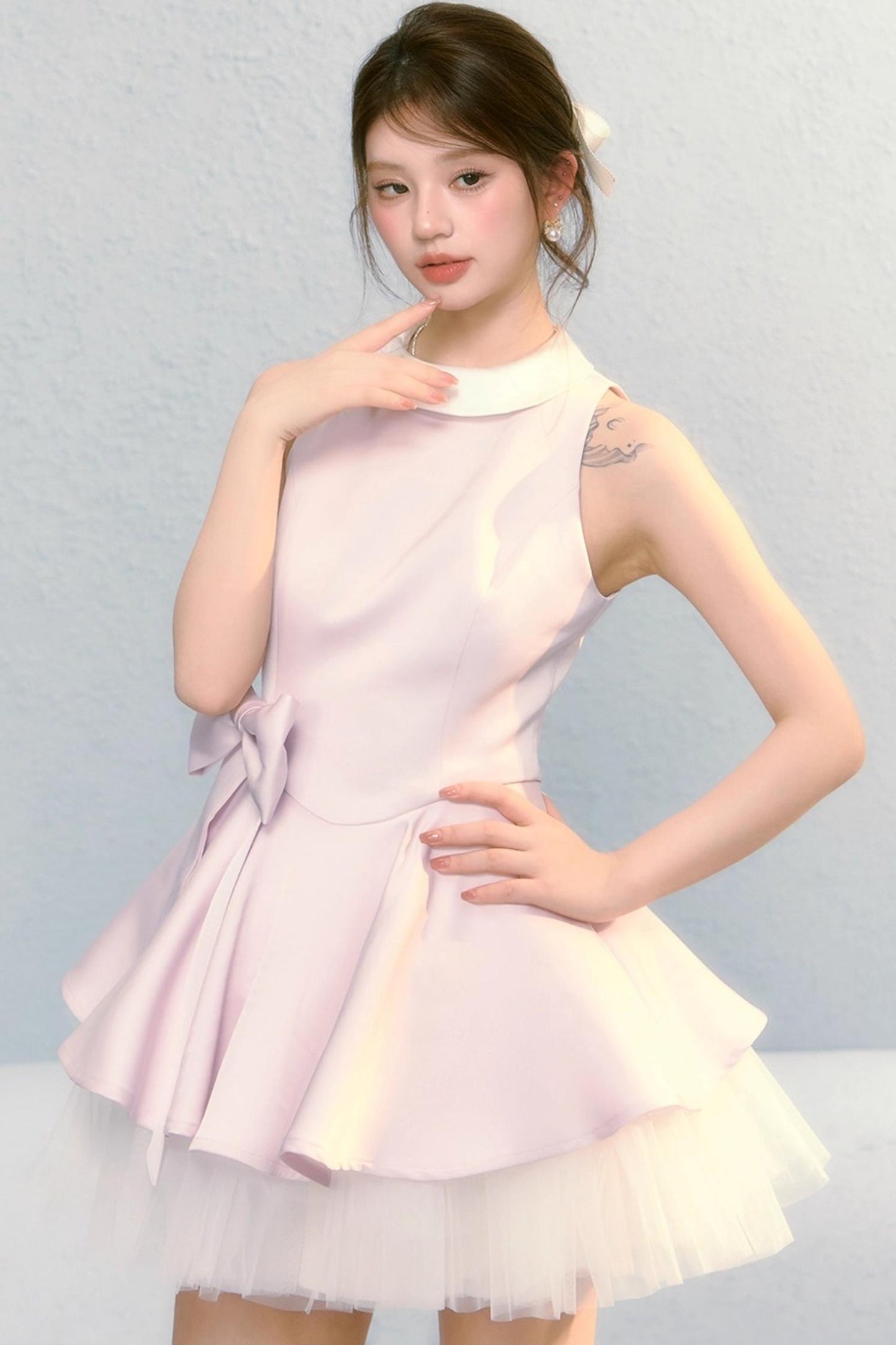 Fugitive Princess Mesh Panel Ballet Dress