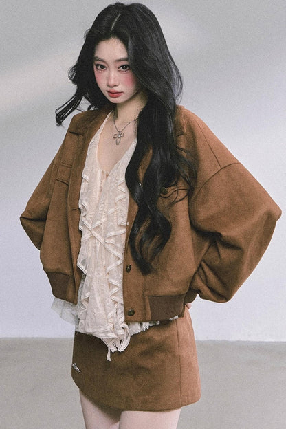 Coffee Shade Long Sleeve Top