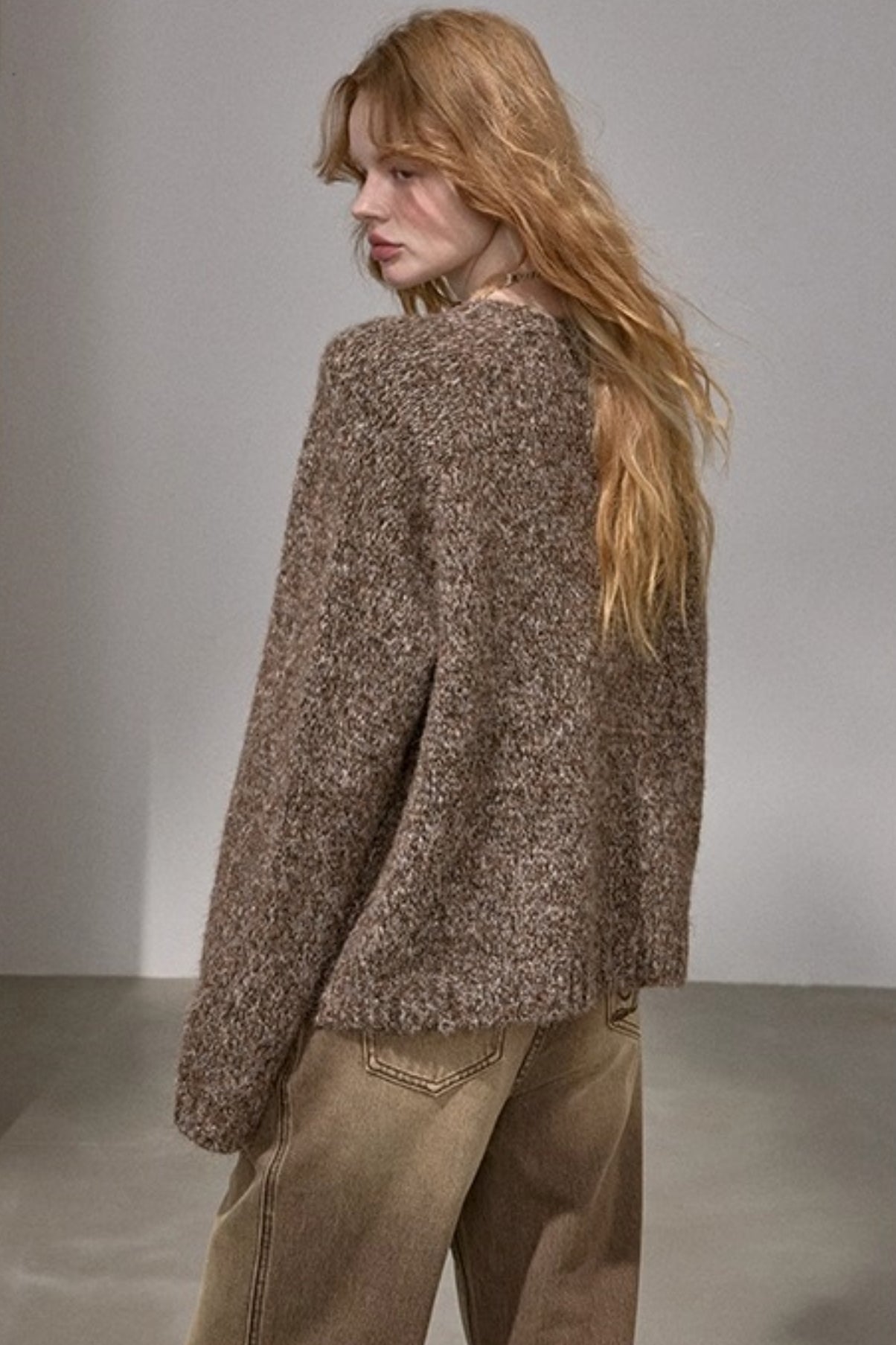 Bread Dog Round Neck Sweater