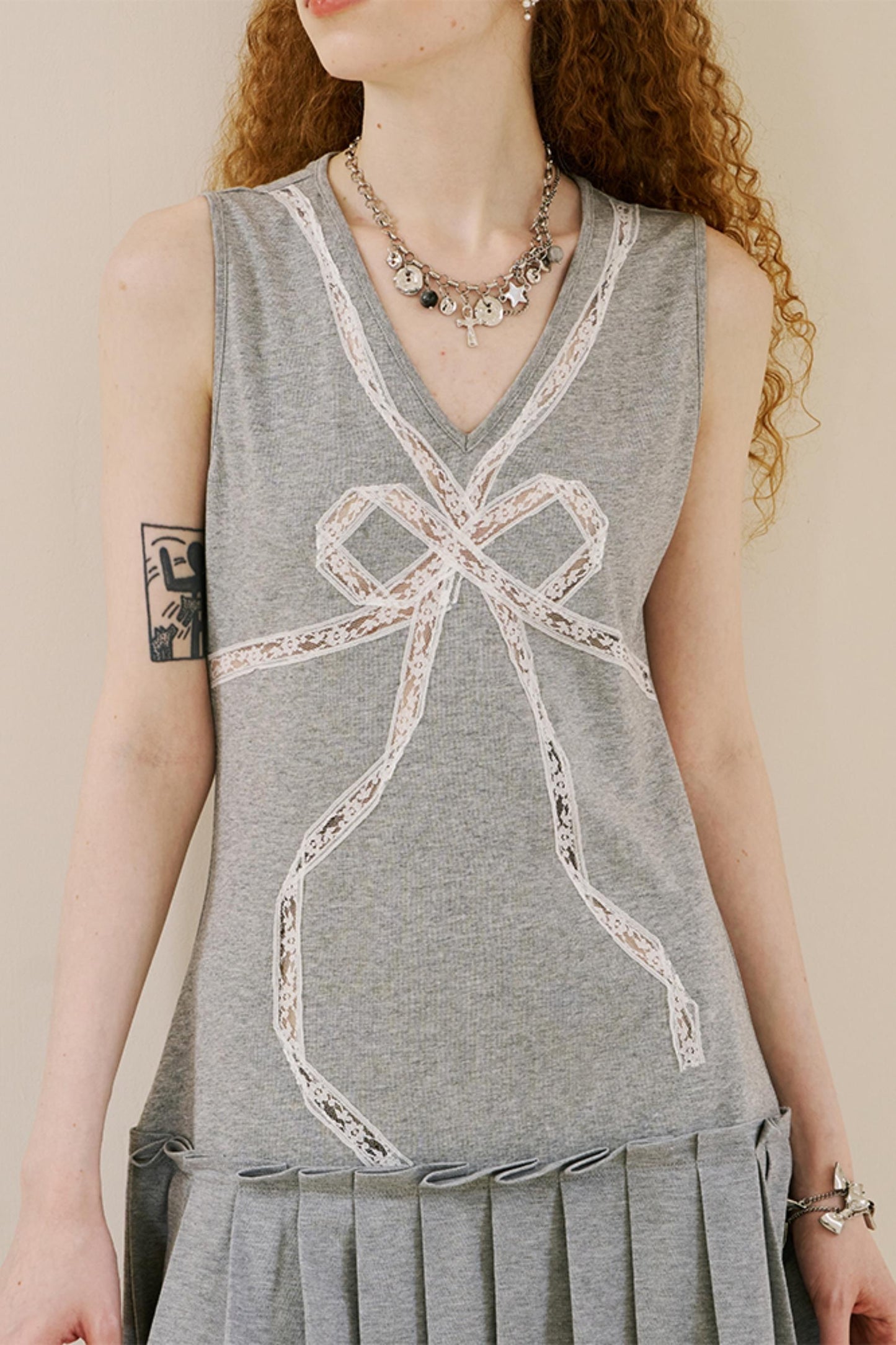 Chic Lace Knit Dress