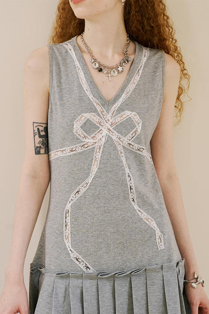 Chic Lace Knit Dress