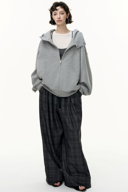 Tea Layer Hooded Cardigan Coat