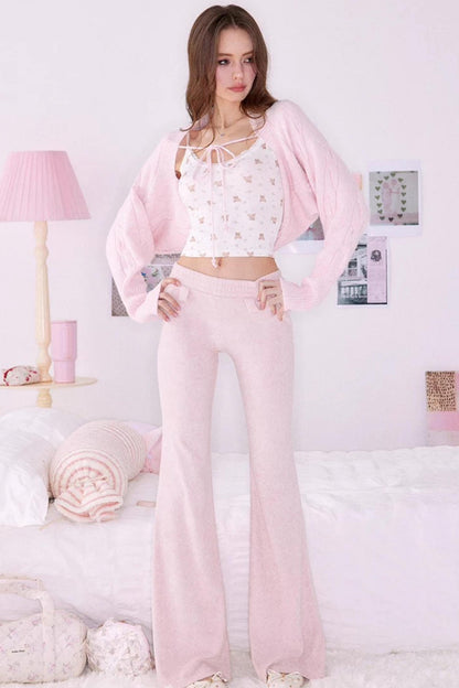 Knitted Bear Strap Matching Set