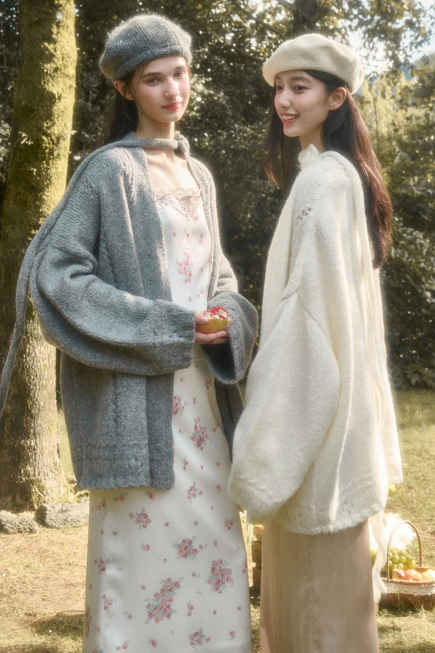 Fluffy Wool Long Cardigan