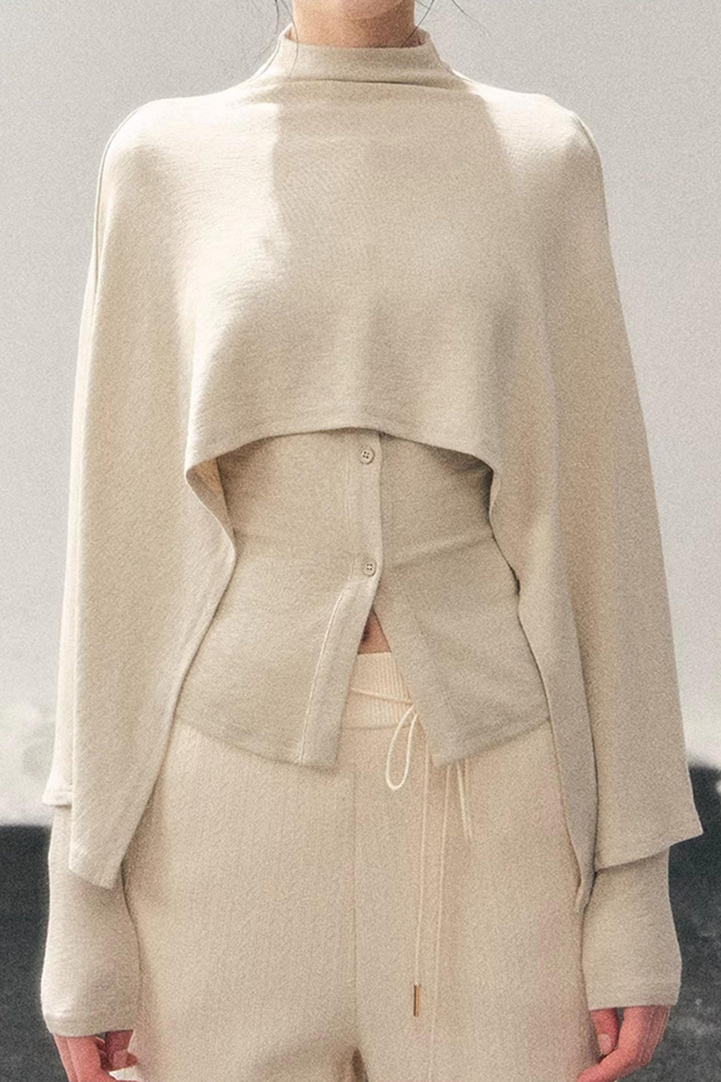 Moss Pattern Long Sleeve Top Set