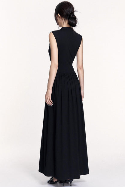 Light Silhouette Stretch Knit Vest Dress