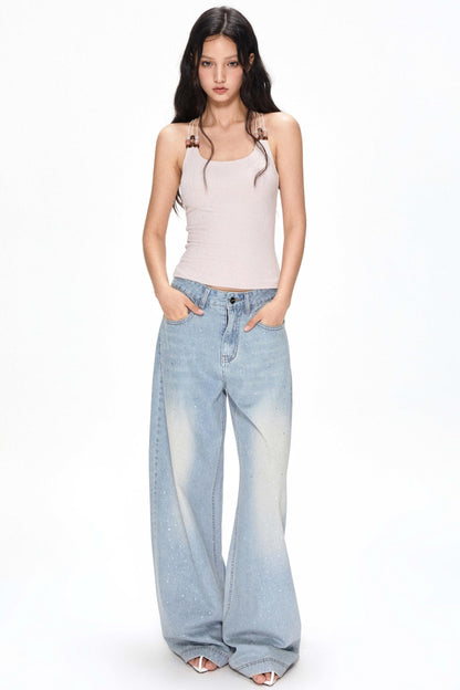 Pink Beaded Camisole