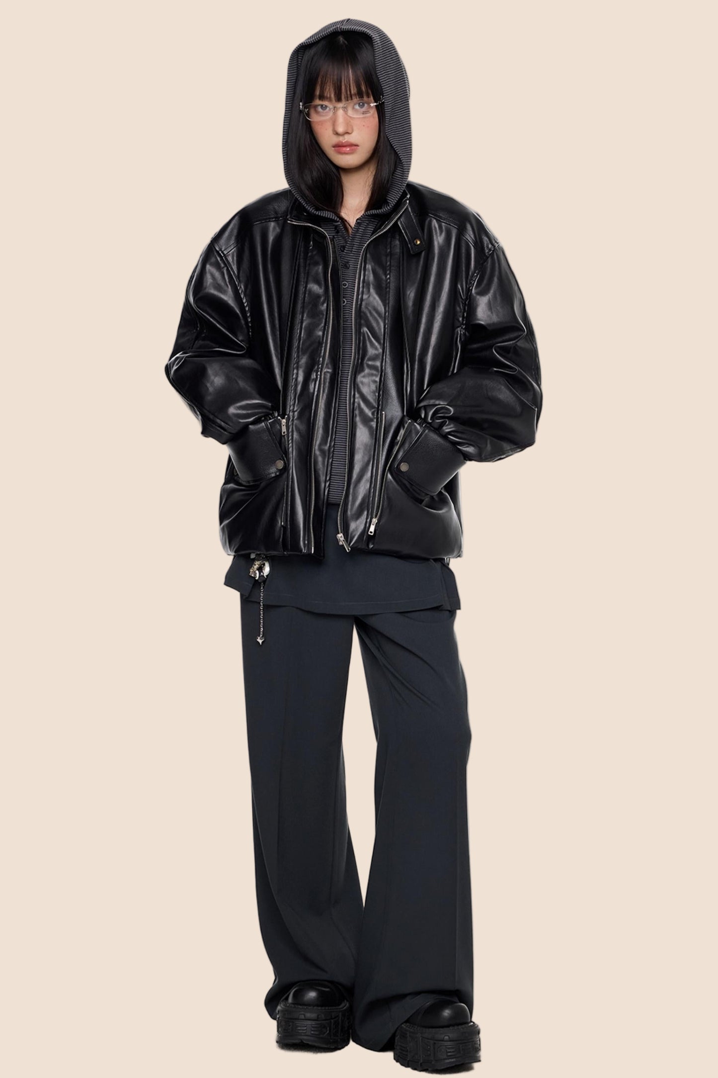 Autumn Vintage PU Leather Jacket