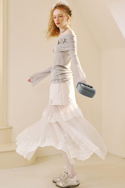 Chic Lace Half Skirt