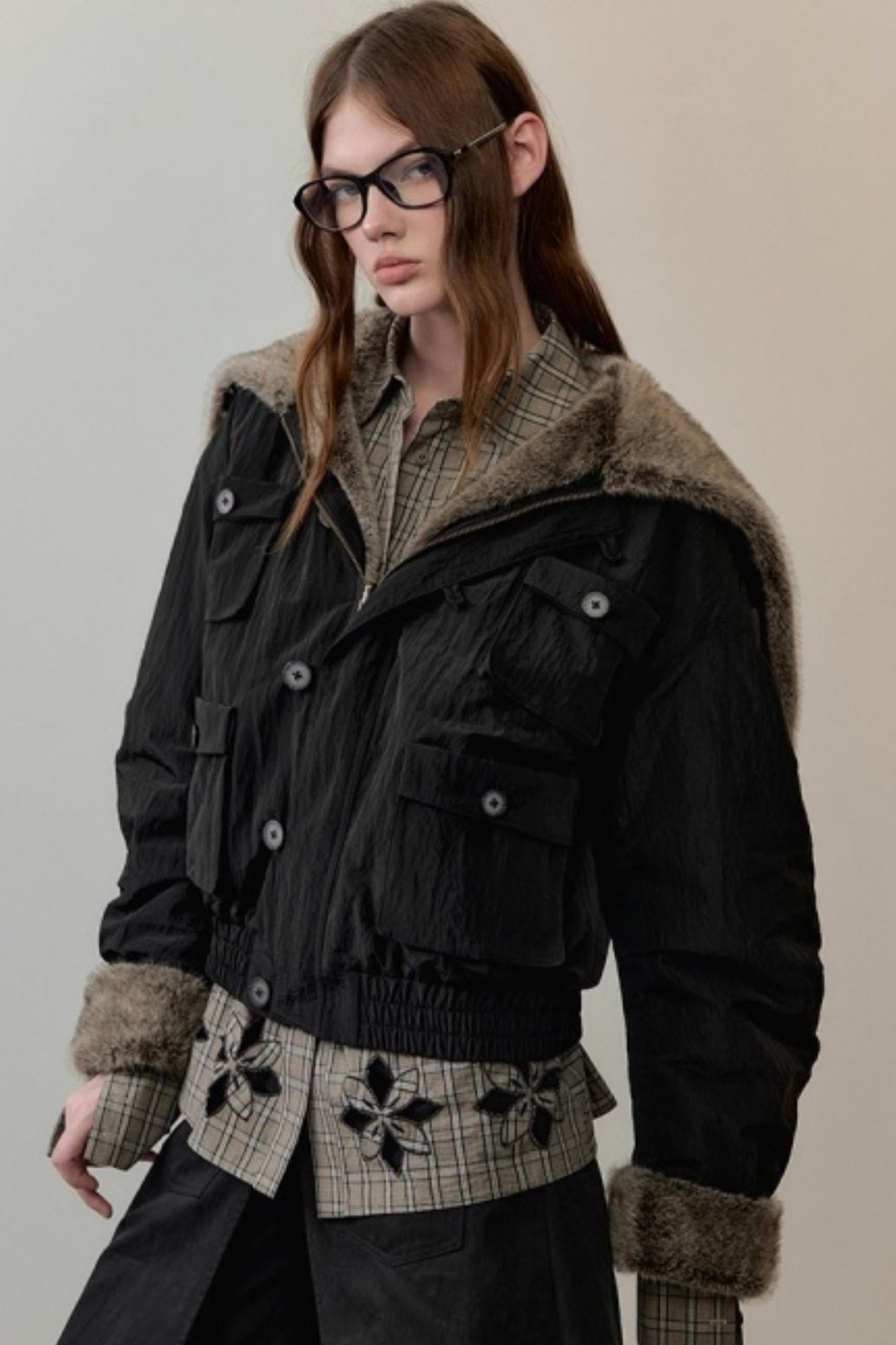 Lace Floral Embroidery Shirt Set-Up