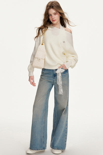 Waffle Texture Halter Top Set