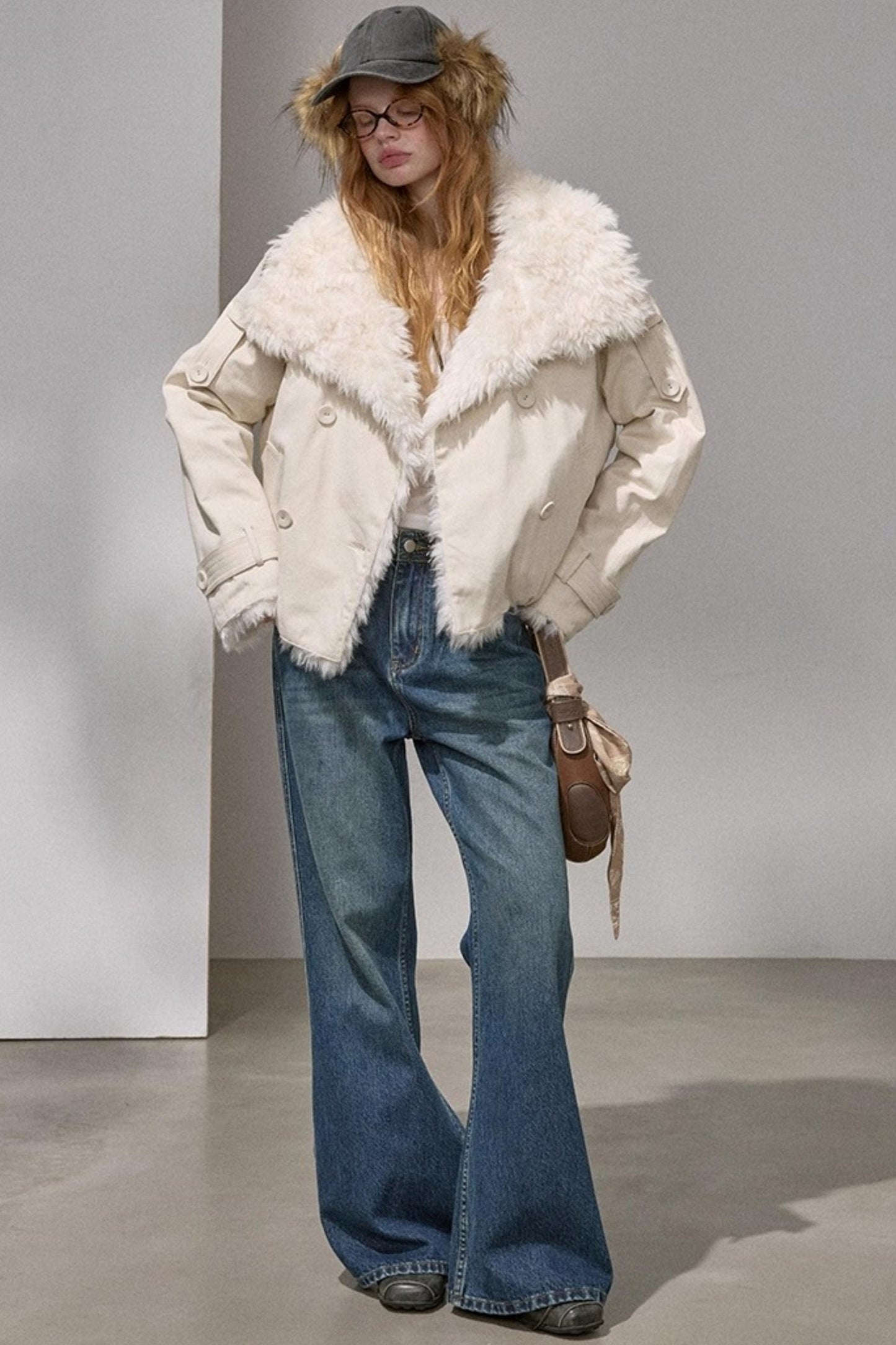 Embroidered Flared Denim Pants