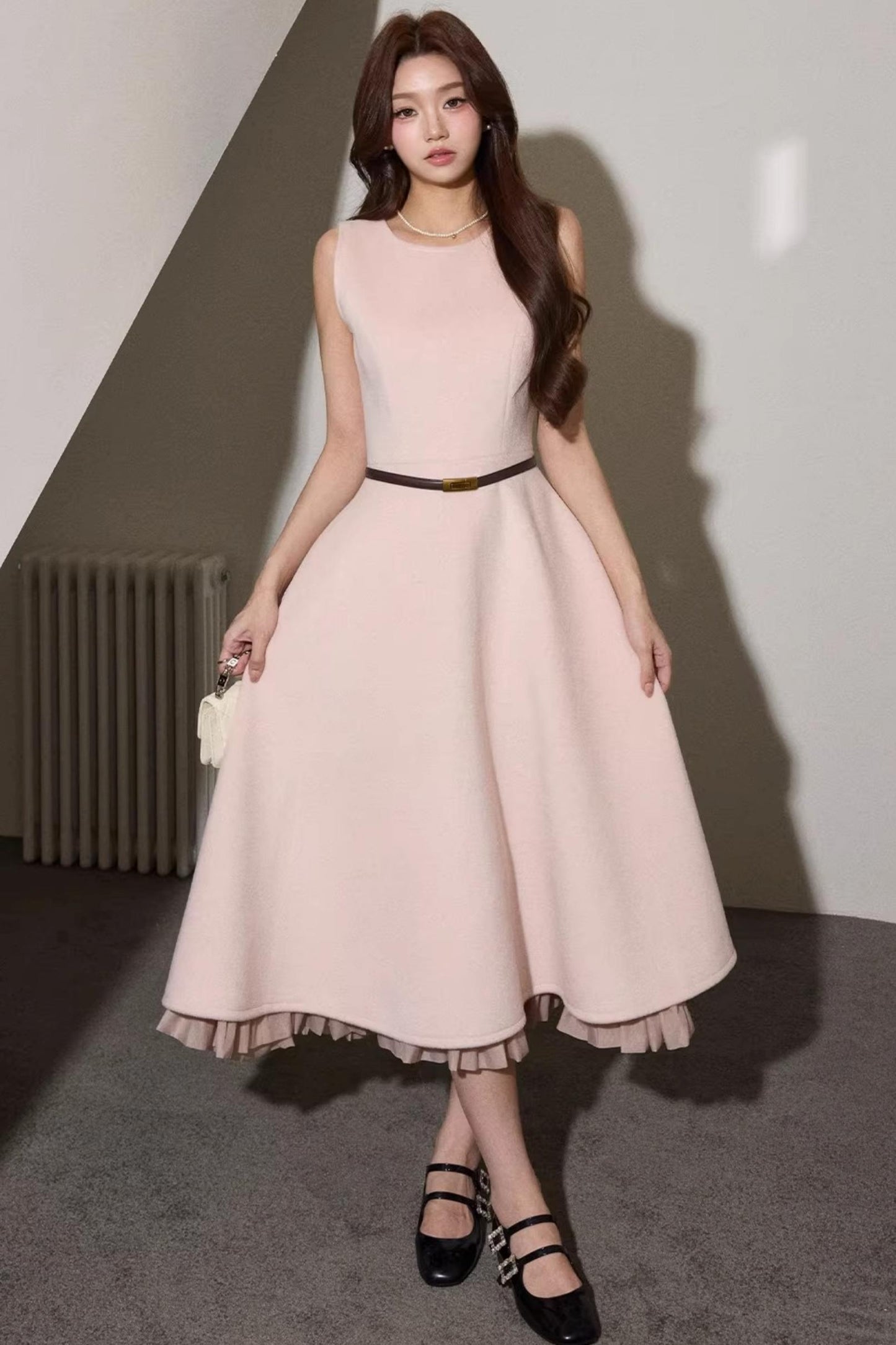 Elegant Wool Dress Short Coat Set-Up