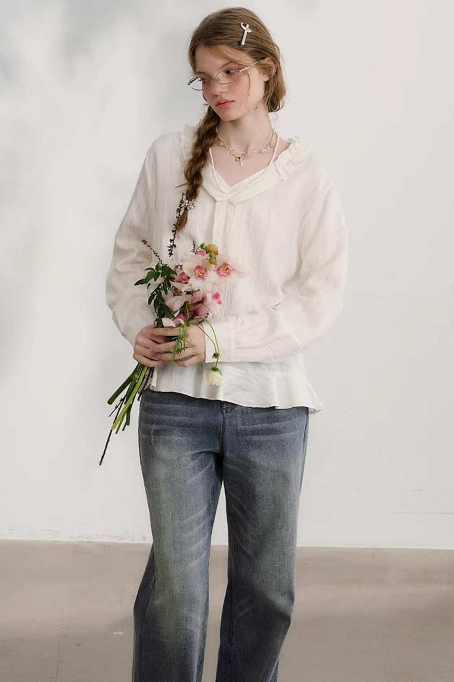 Little Cat Paw Denim Pants