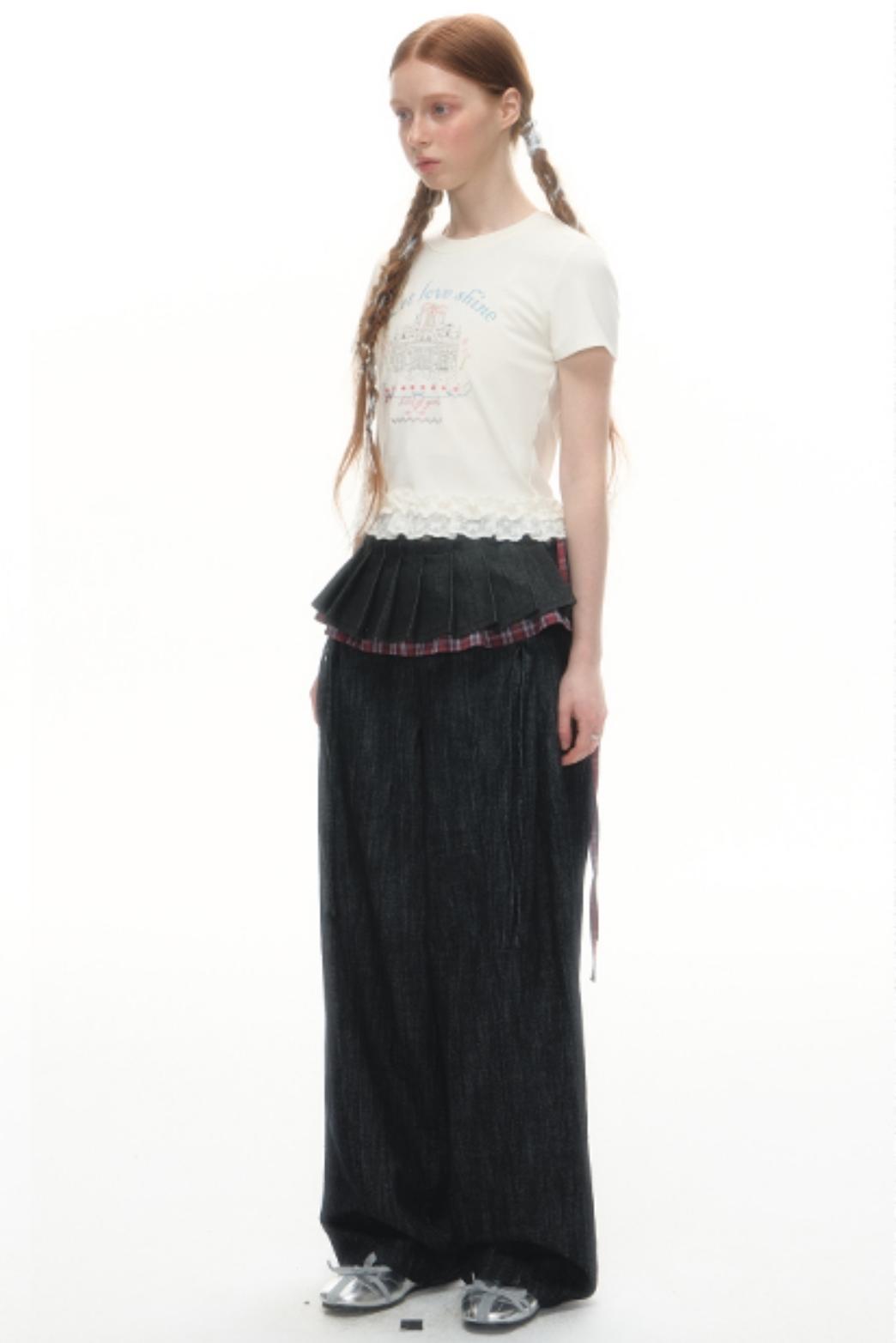 Lace-Trimmed Summer Tee