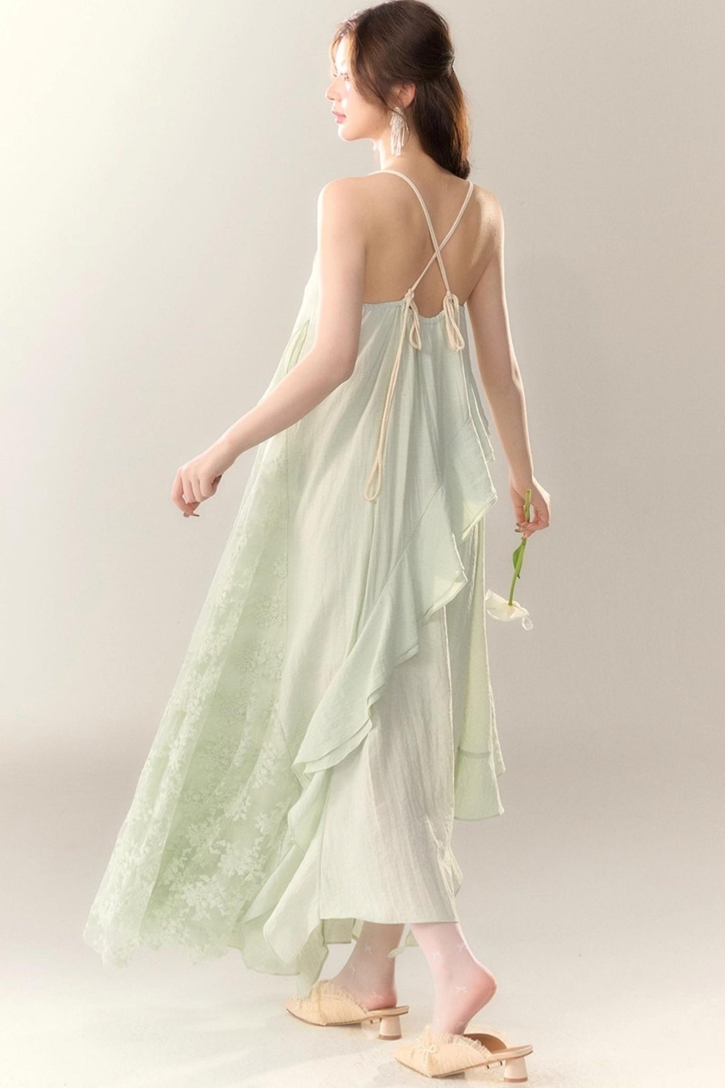 Luxury Seaside Resort Slip Dress