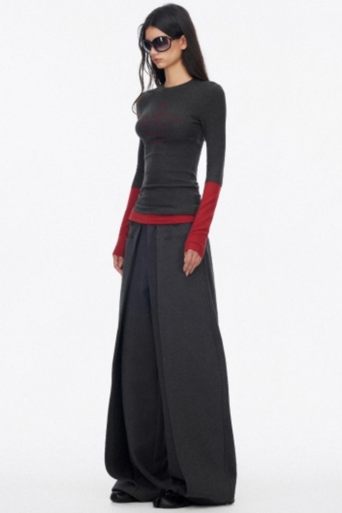 Layered Letter Print Top