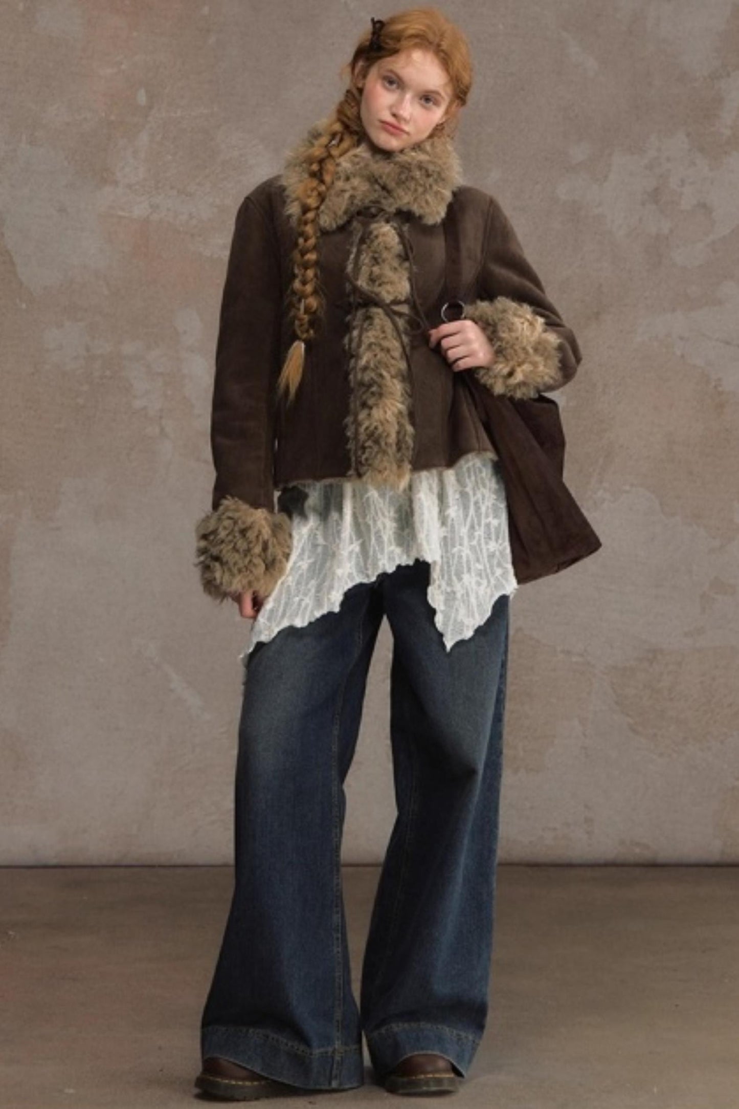 Thick Deerskin Fleece Integrated Jacket