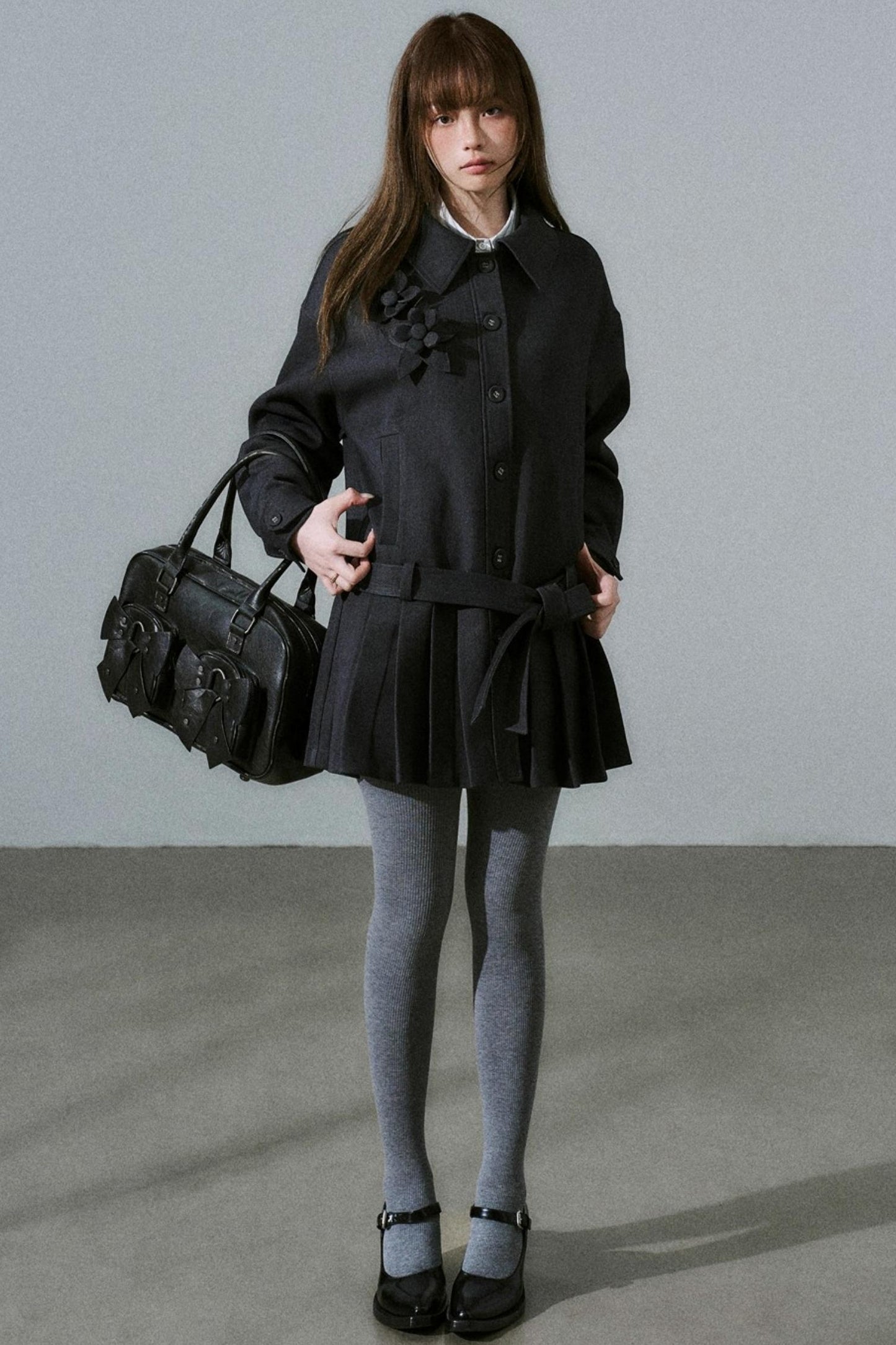 Forest Tencel Wool Trench Coat