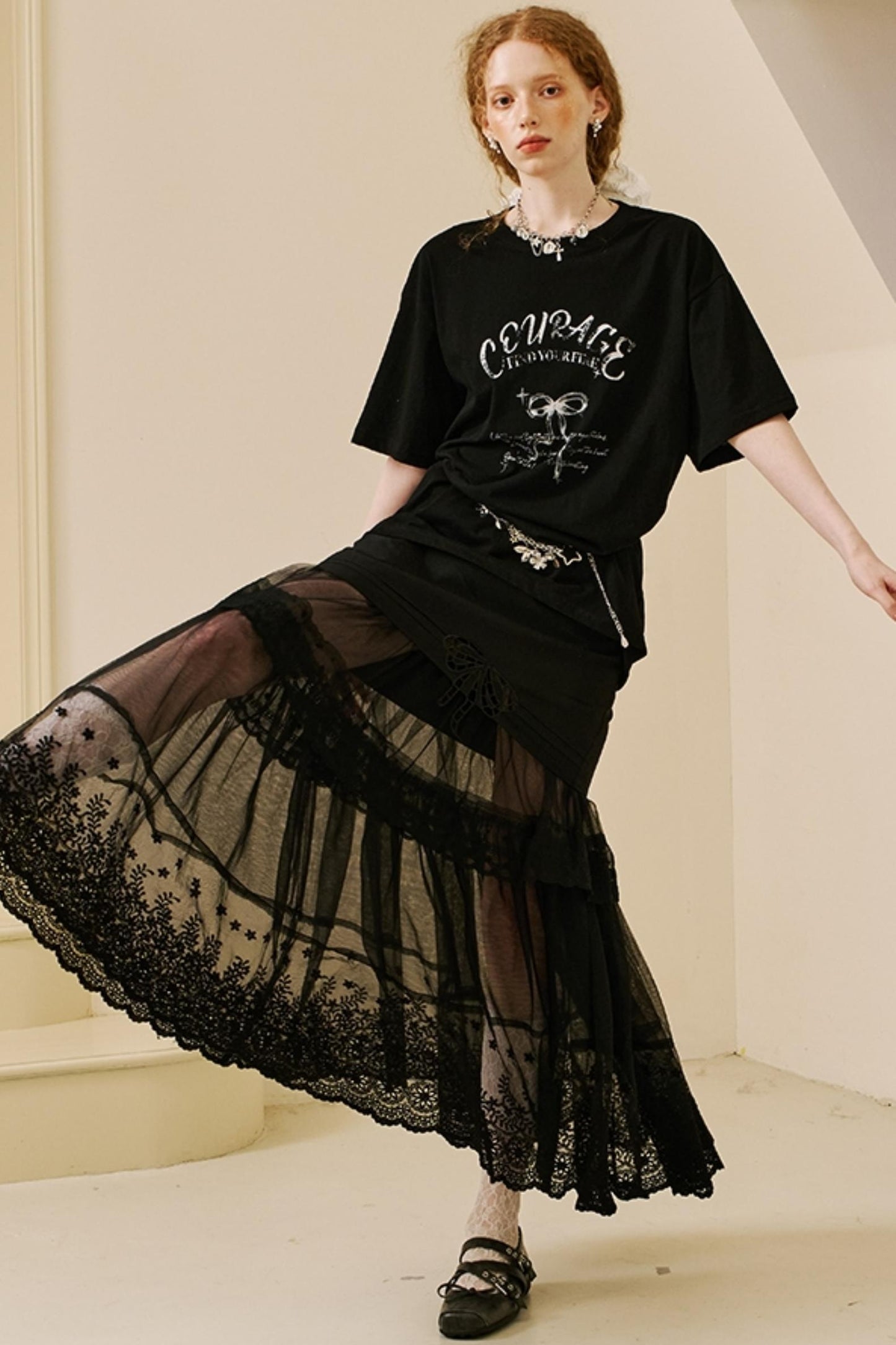 Vintage Bow Print Tee