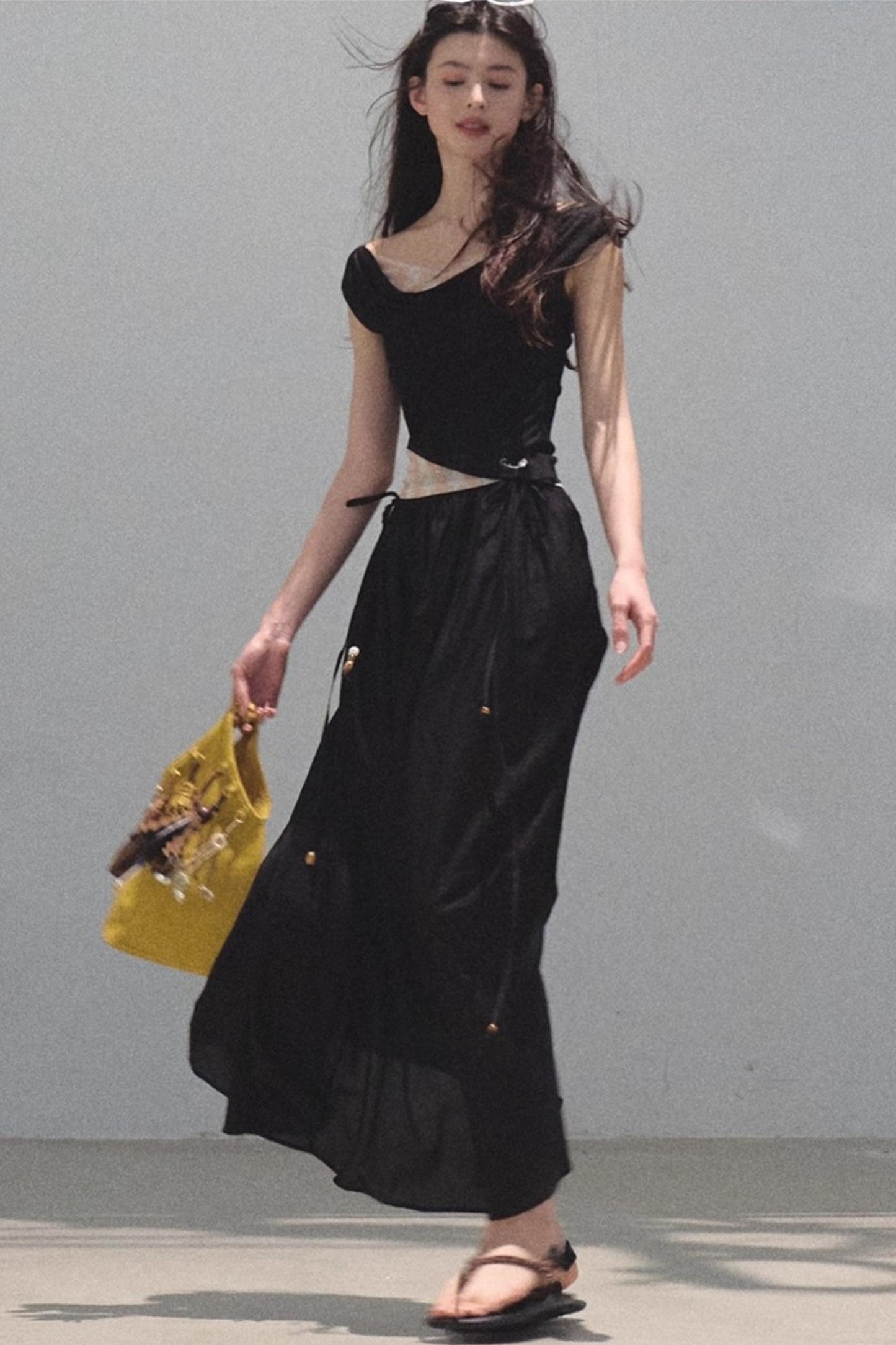 Summer Ruffled Camisole Skirt Set-Up