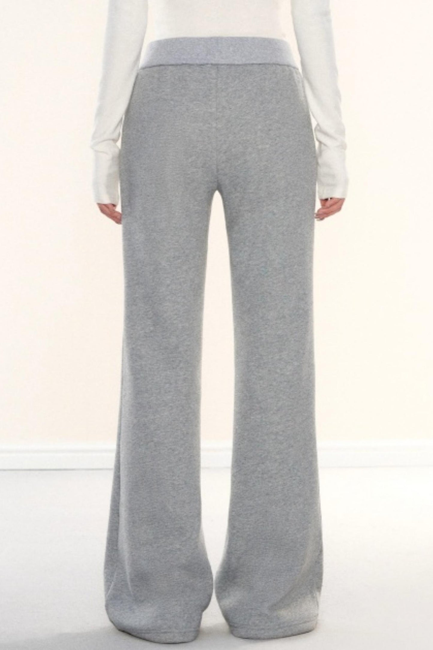 Lapel Fleece Slim Sweatshirt Jacket Set-Up