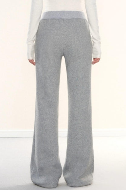 Lapel Fleece Slim Sweatshirt Jacket Set-Up